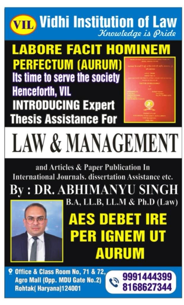 Vidhi Institution of law 